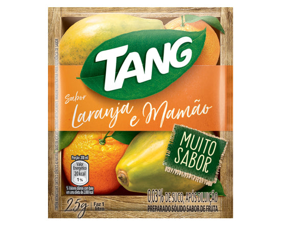 Tang Suco em Pó Sabor Laranja e Mamão 25g