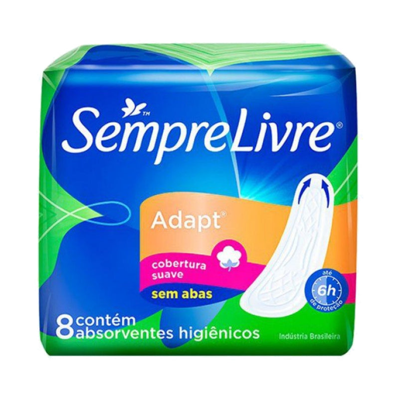 Sempre Livre Absorvente Adapt  Sem Abas 8 Unidades