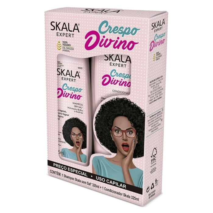 Skala Expert Crespo Divino Kit Shampoo + Condicionador - 325ml