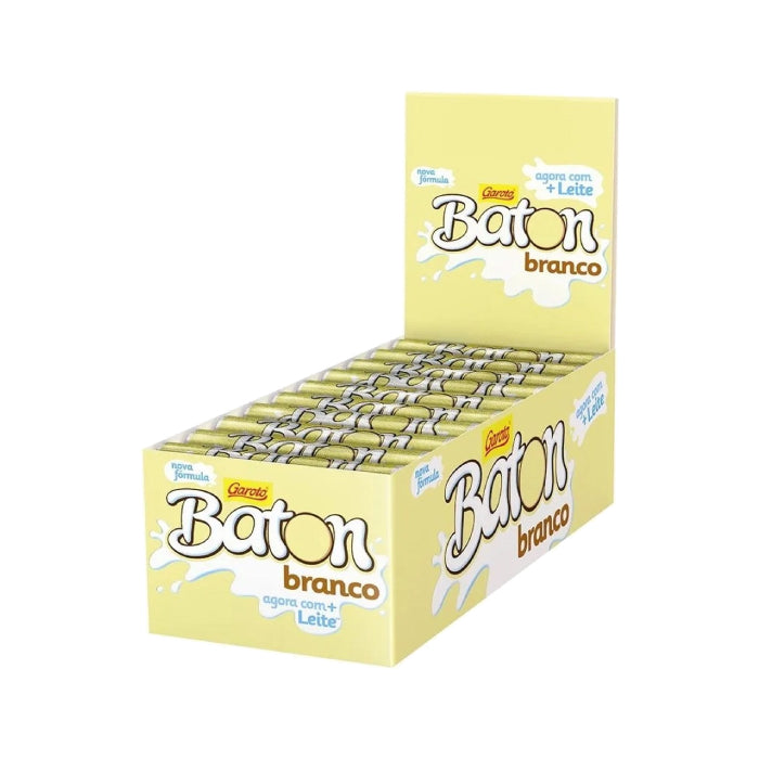 Garoto Caixa Batom Chocolate Branco com 30 Unidades 16g