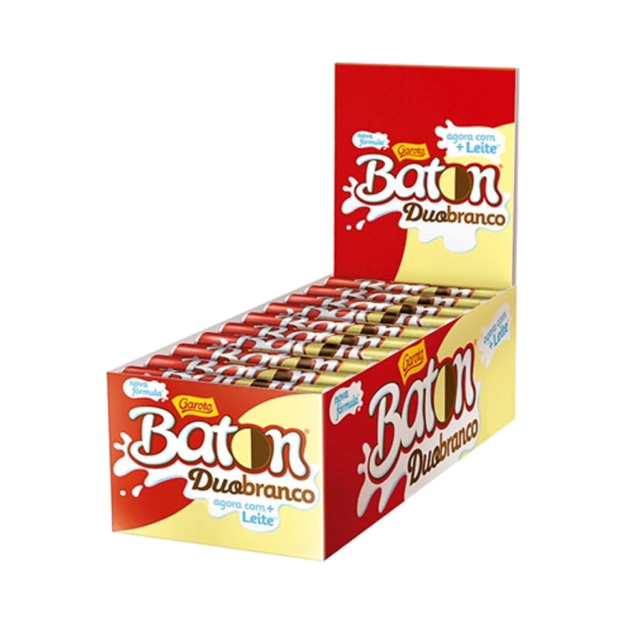 Garoto Caixa de Chocolate Batom DuoBranco 30 Unidades 16g