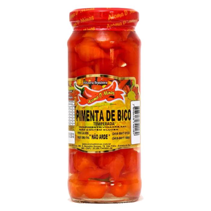 Pimenta Biquinho 300g Aroma D'Minas — Aroma D'Minas