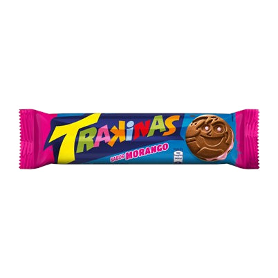 Trakinas Bolacha Recheada Morango 136g