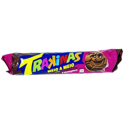 Trakinas Biscoito Meio A Meio Chocolate e Morango 126g